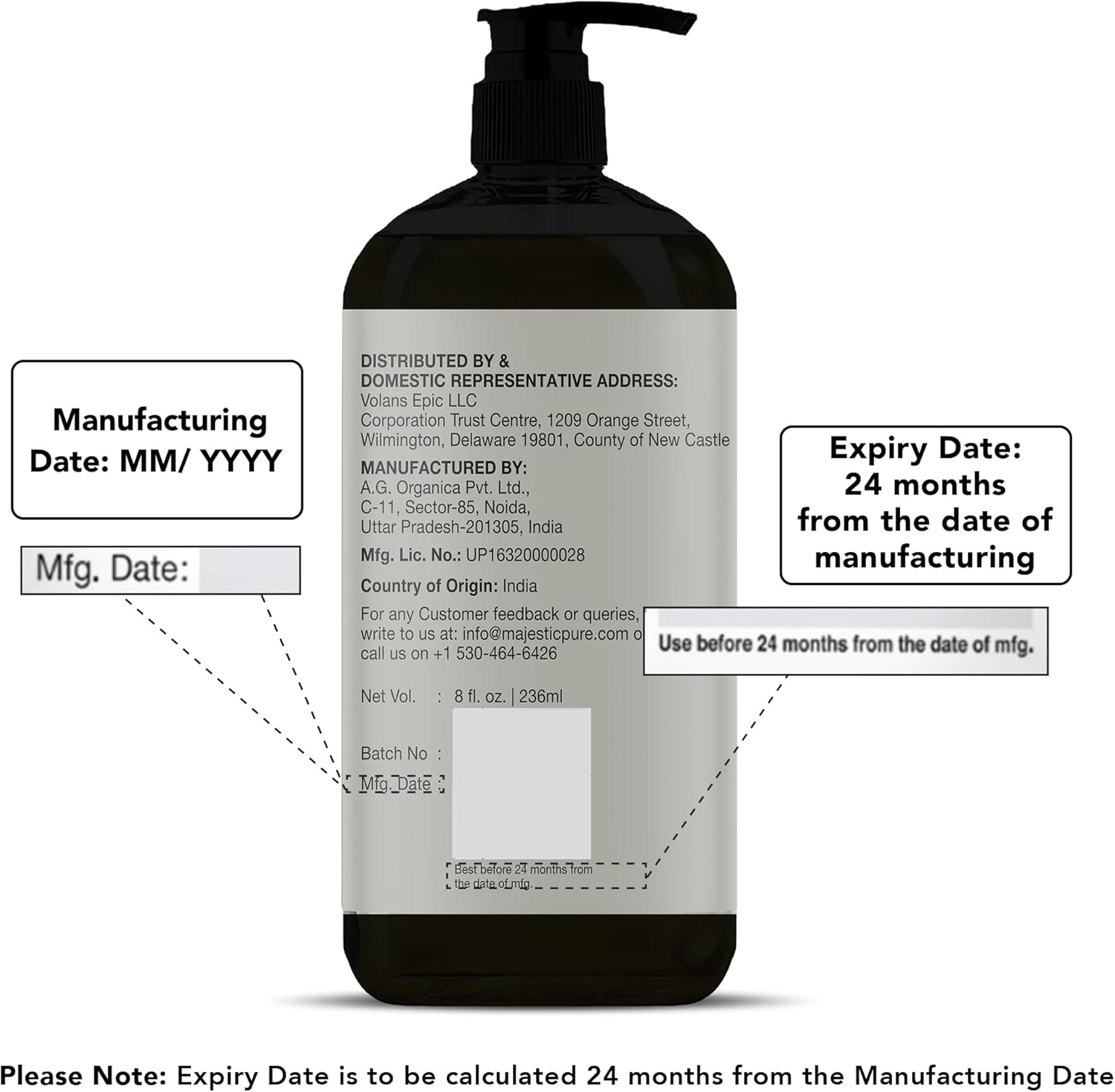 MAJESTIC PURE Avocado Oil, Cold-Pressed, 16 fl oz G125370