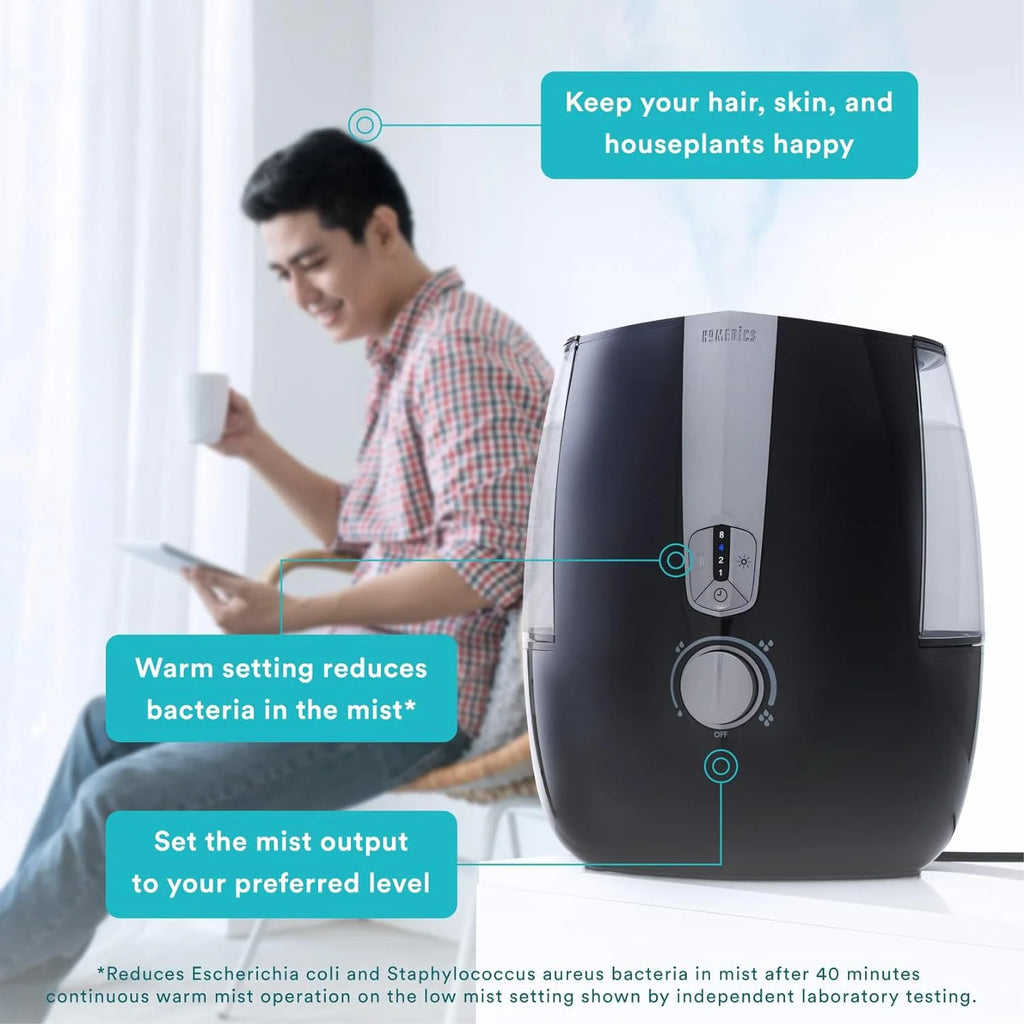 Homedics TotalComfort Plus Ultrasonic Air Humidifier, 5.3L Warm and Cool Mist B549597
