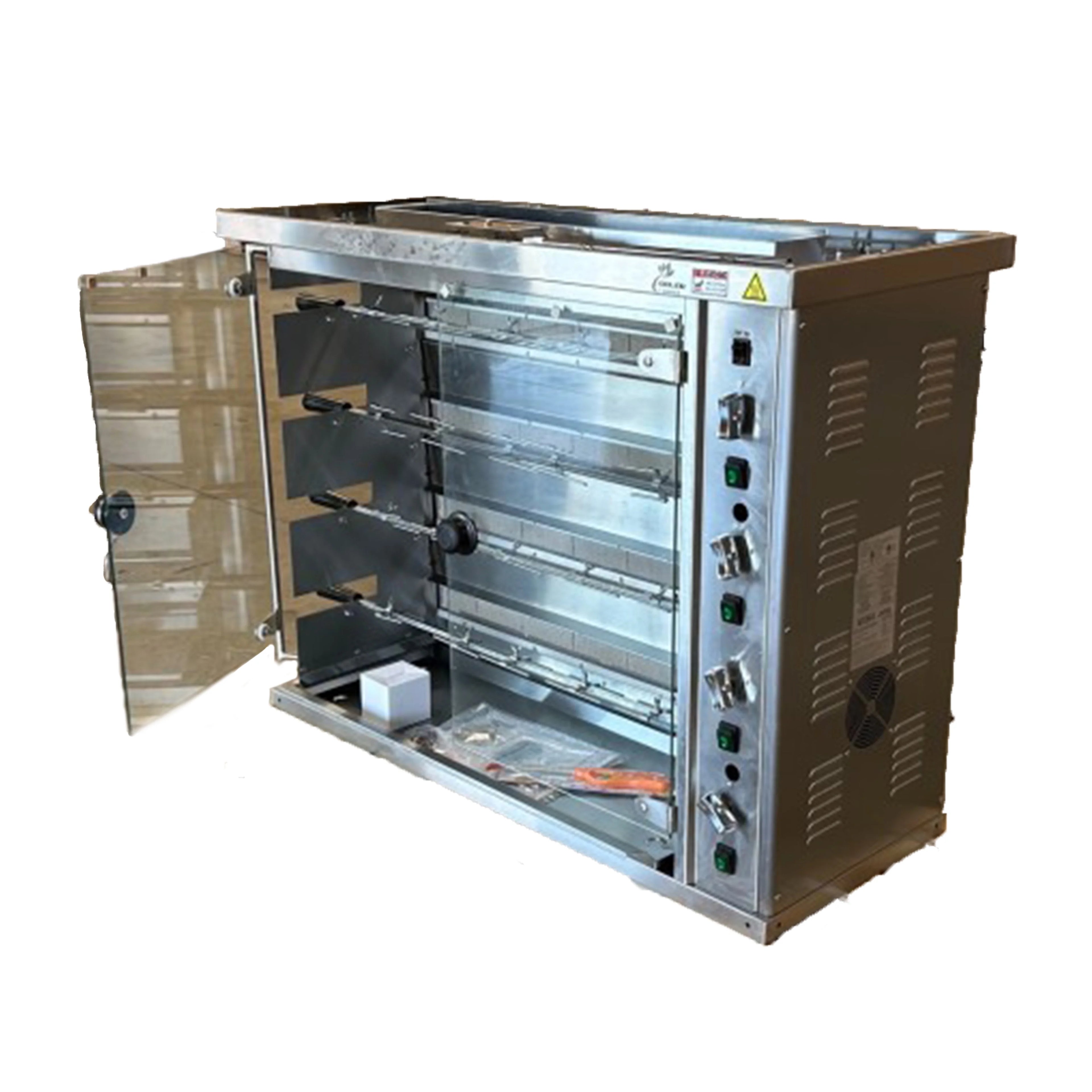 84,000BTU Natural Gas Rotisserie Oven Grill with Auto Rotating Skewers C97445
