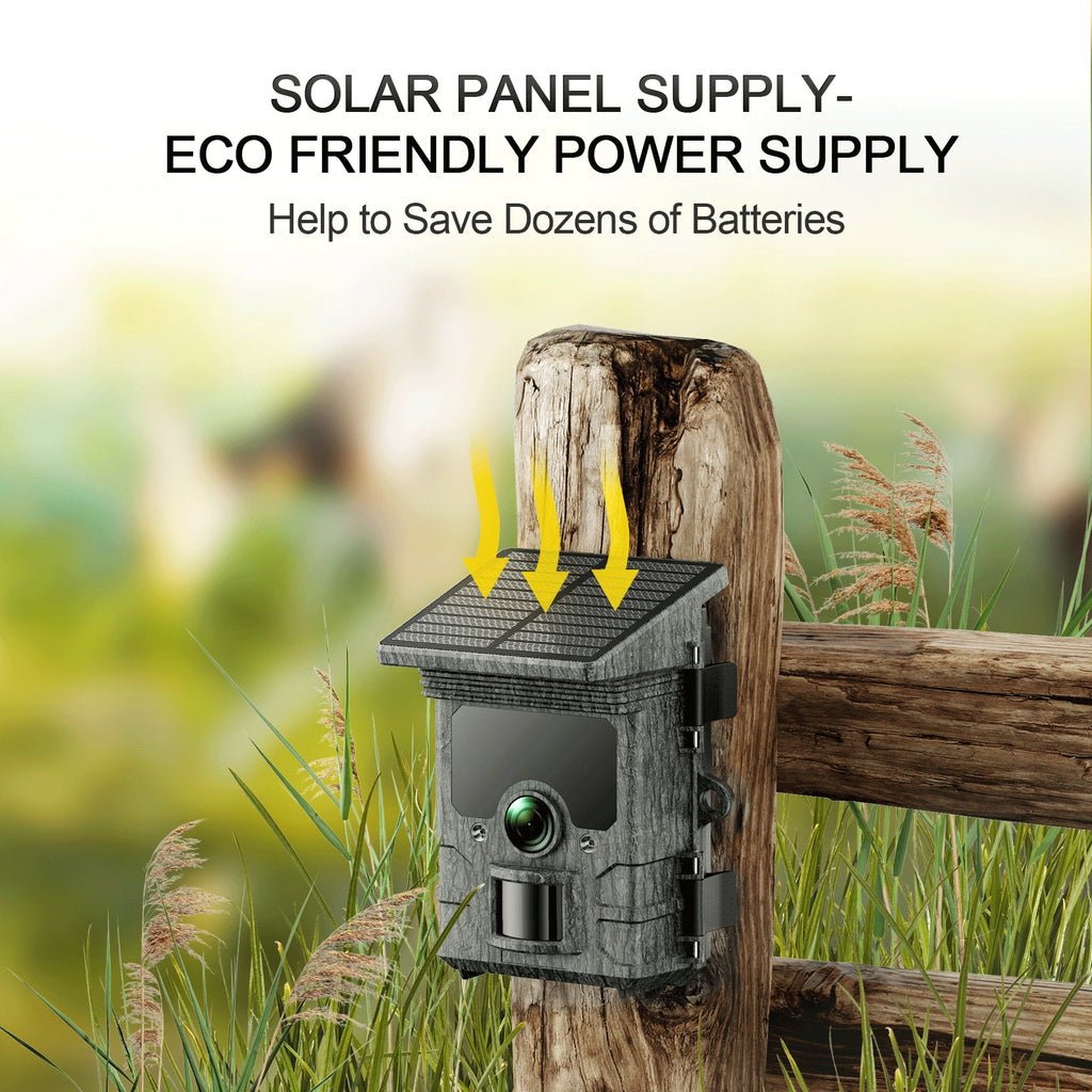 CAMPARK Solar Powered 4K WiFi Trail Camera with Night Vision I245
