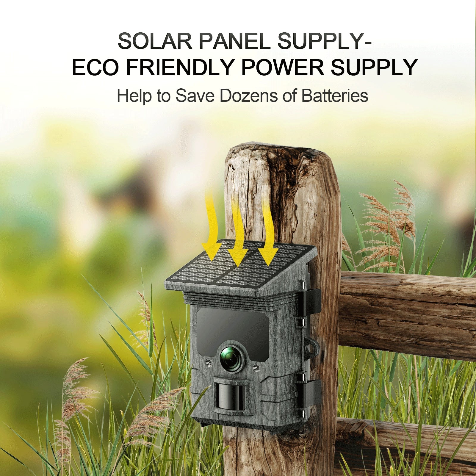 CAMPARK Solar Powered 4K WiFi Trail Camera with Night Vision I245