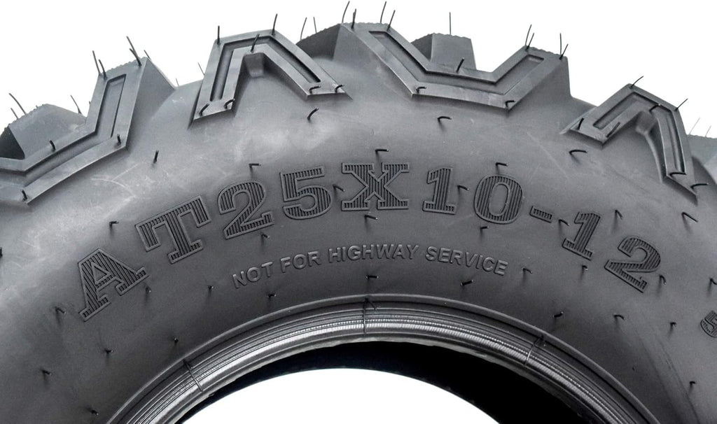 KT MASSFX 25x8-12 25x10-12 ATV UTV All-Terrain Tire Set 6 Ply R2101
