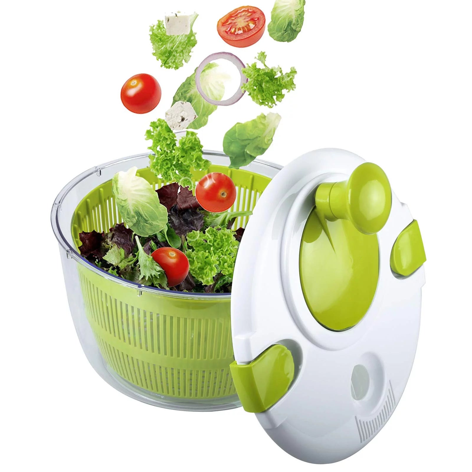 Salad Spinner, 5L Fruits Vegetable Washer Dryer, Fruits and Vegetables Dryer, Lettuce Spinner & Fruit Veggie Wash