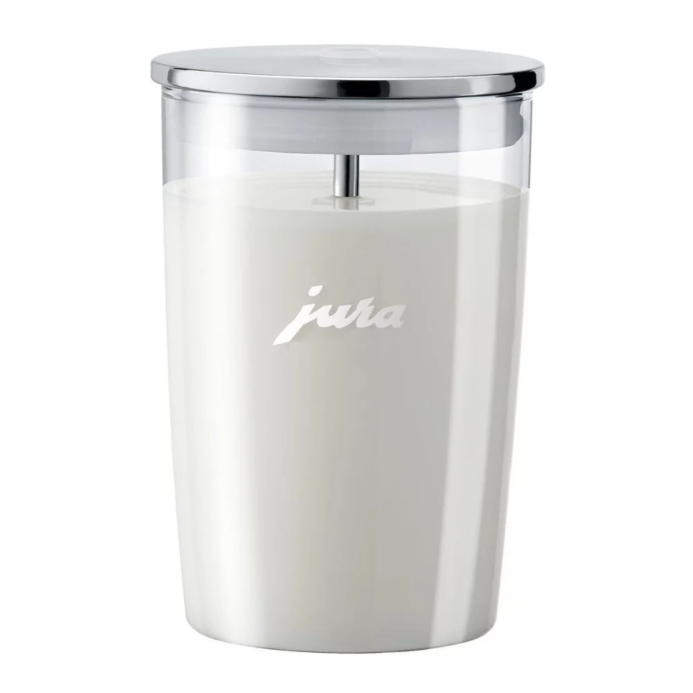 Jura E8 Automatic Espresso Machine Piano White with Glass Milk Container Z627