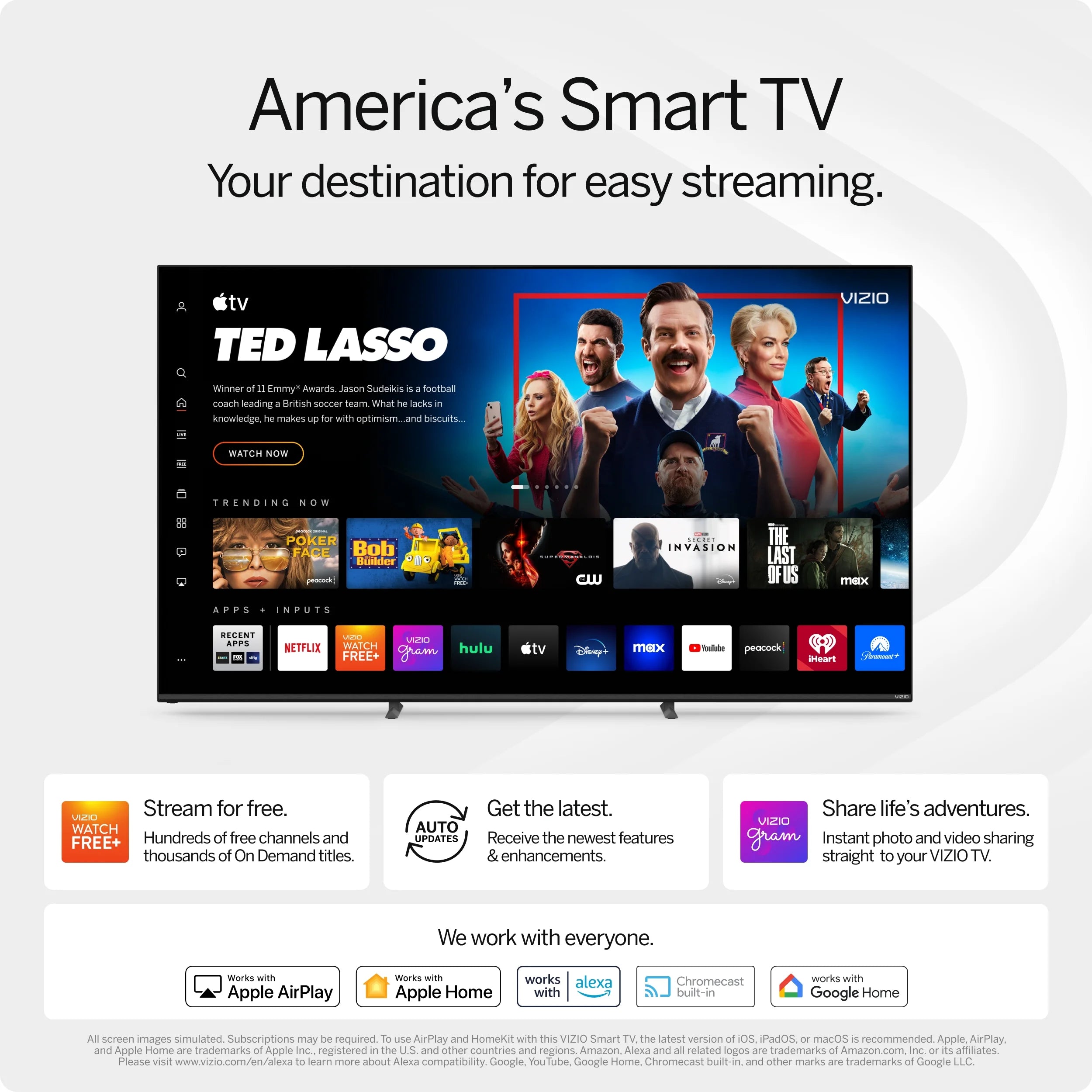 VIZIO 65" Class V-Series 4K LED HDR Smart TV V655M-K03 U46406