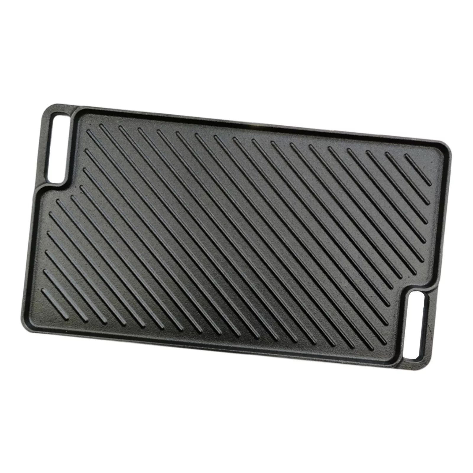 Reversible Cast Iron Griddle for Stovetop BBQ N24232