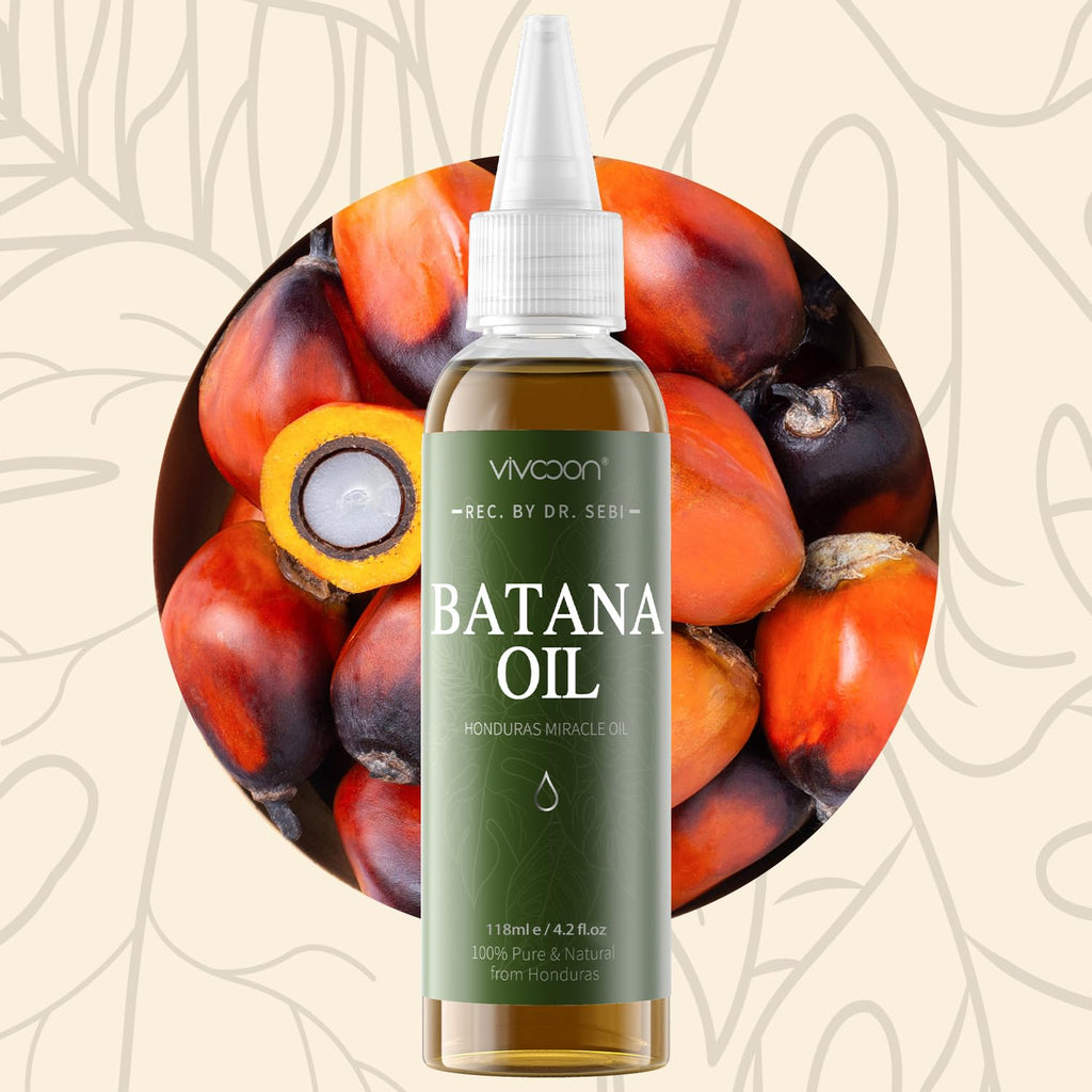 Batana Oil for Hair Growth, 100% Pure Natural, Dr. Sebi Organic Oil from Honduras, 4.2oz Q74112