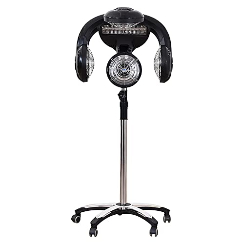 Professional Wall-Mount Standing Hair Dryer with LCD Display, 1250w Perm Color Processor Dryer Hair Hood Dryer Hair Salon Equipment