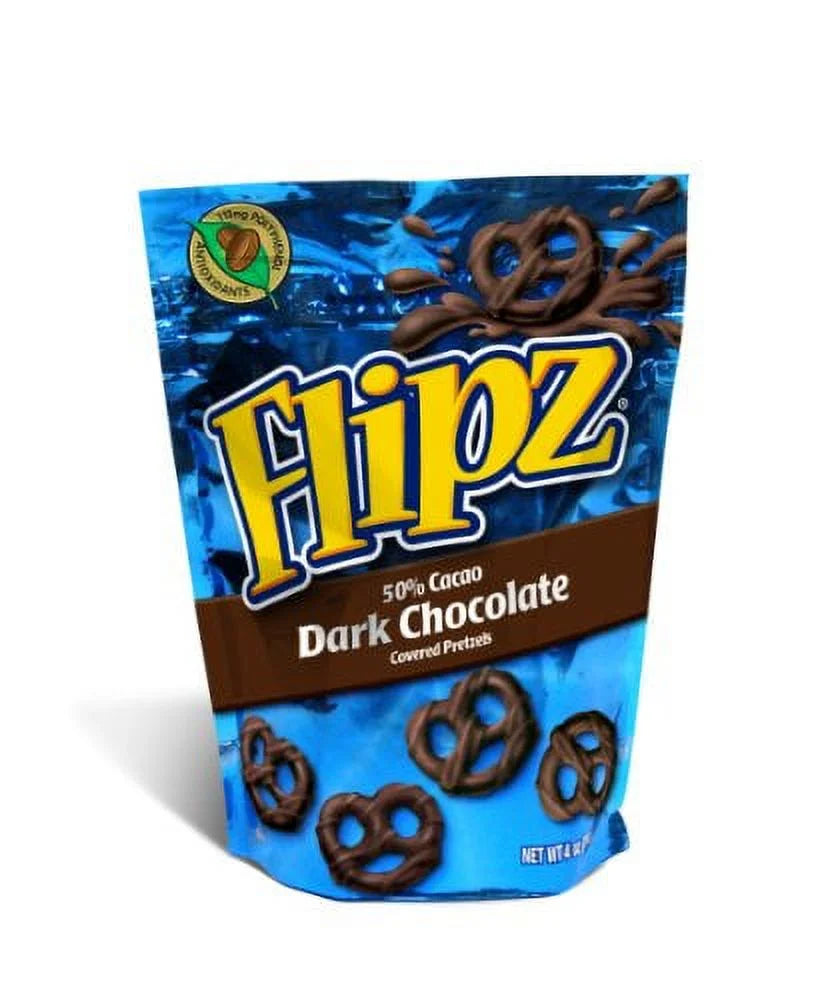 Flipz Dark Chocolate Pretzel, 4 oz - Case of 6 T208932