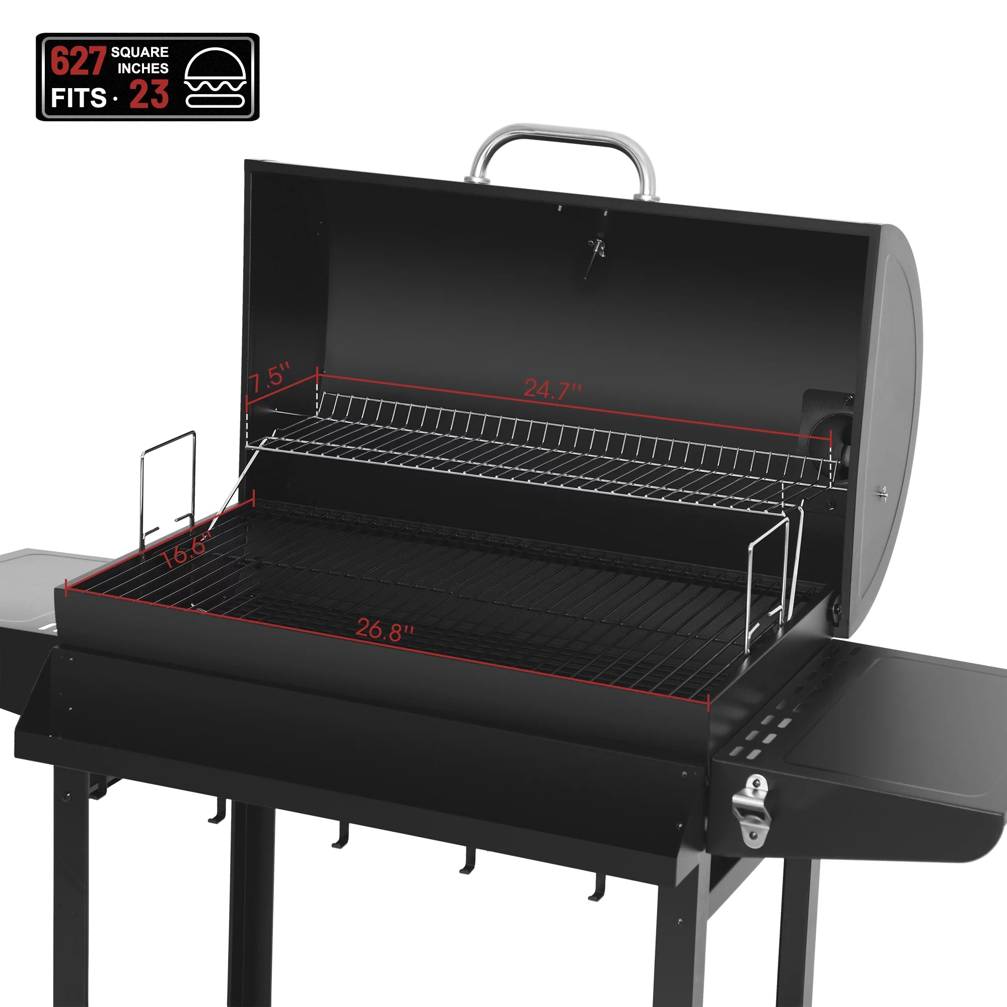 Royal Gourmet CC1830T 30" Barrel Charcoal Grill A528
