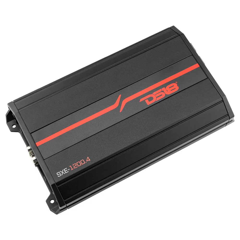 DS18 SXE-1200.4/RD 4-Channel Car Audio Amplifier W6906