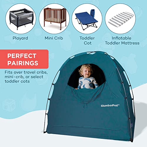 SlumberPod The Original Blackout Sleep Tent for Babies and Toddlers, Teal O5470