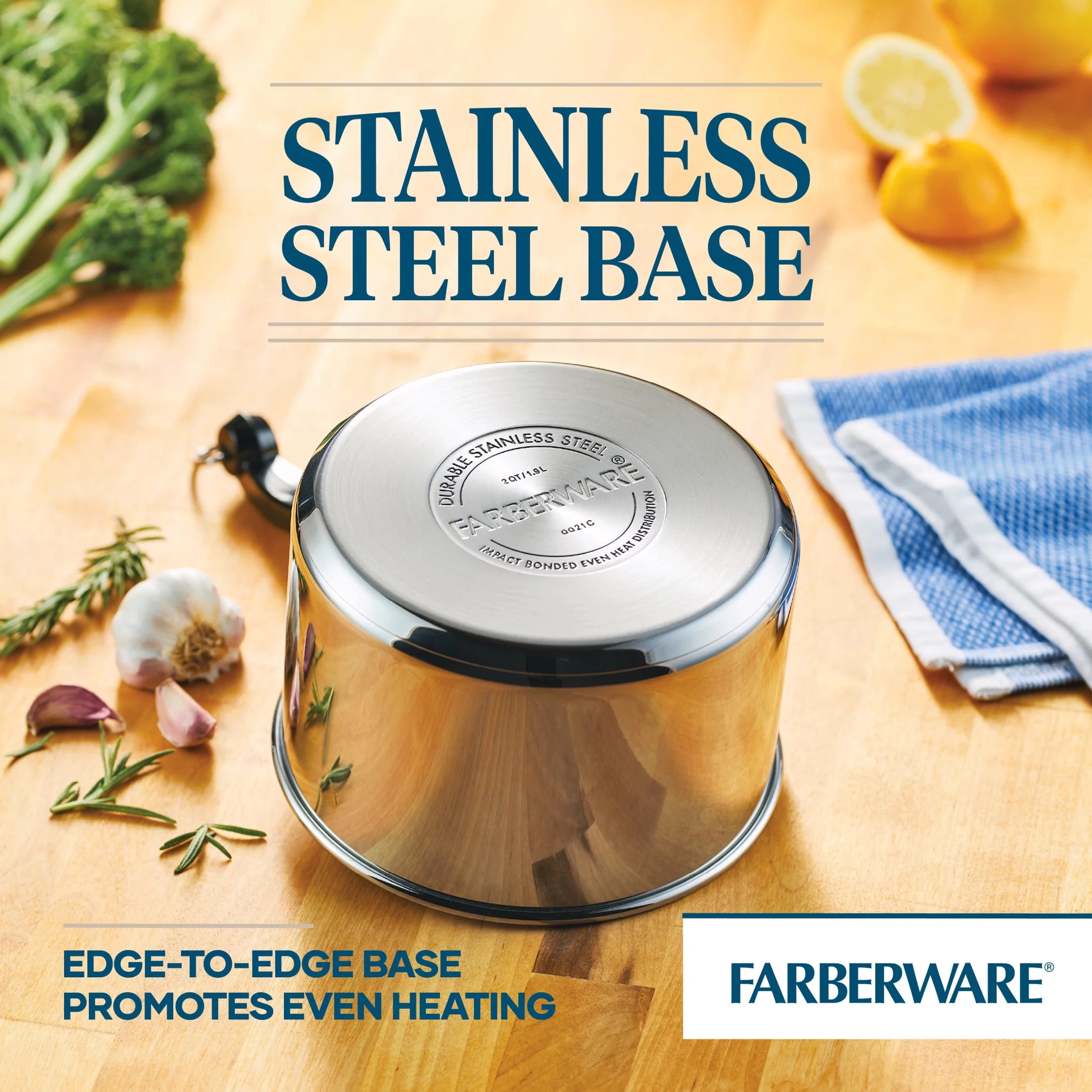 Farberware Classic Stainless Steel Covered Saucepan 2 Qt G35437