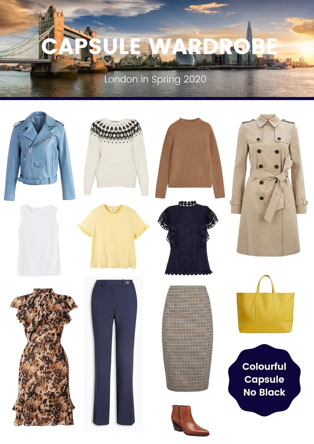 Colourful Spring Capsule Wardrobe 2020: London in Spring
