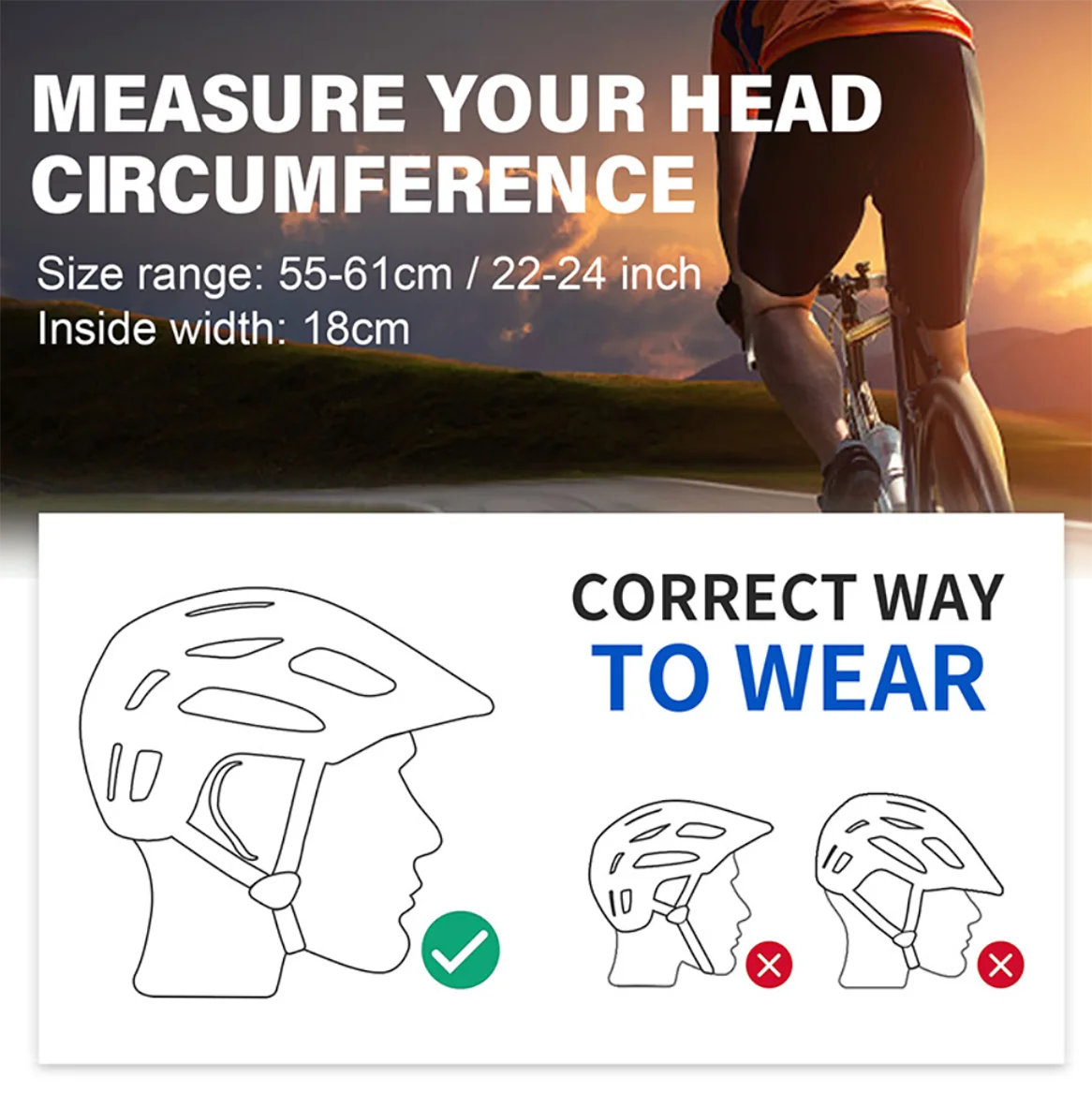 Bike Helmet for Men Women Adults with Extended Visor, Yellow L1711