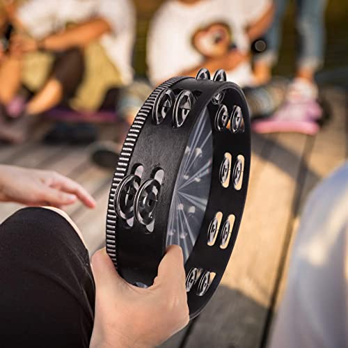 Radiant 10 Inch Tambourine with Double Row Jingle Hand Drum J629