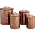 Nusteel  1.5 qt. Etched Antique Copper Canister