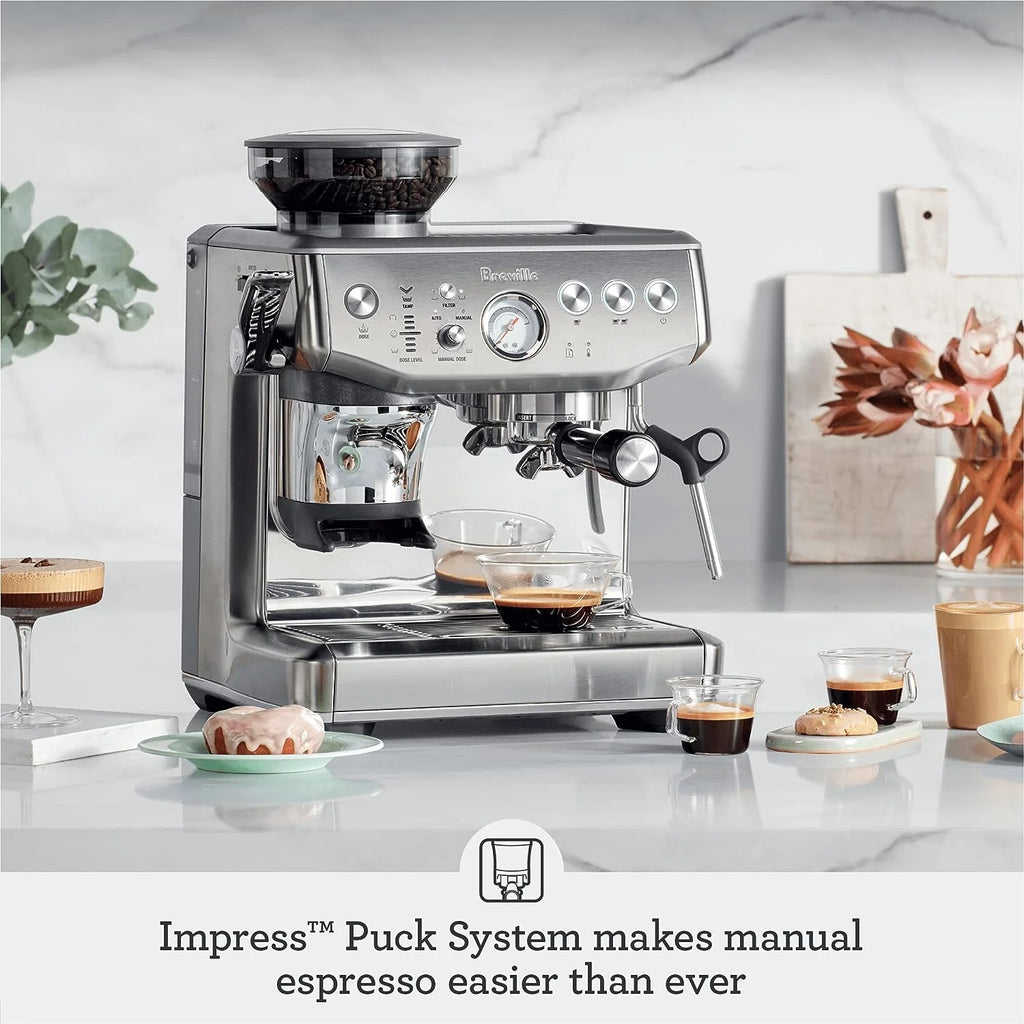 Breville Barista Express Impress Espresso Machine, Stainless Steel C983