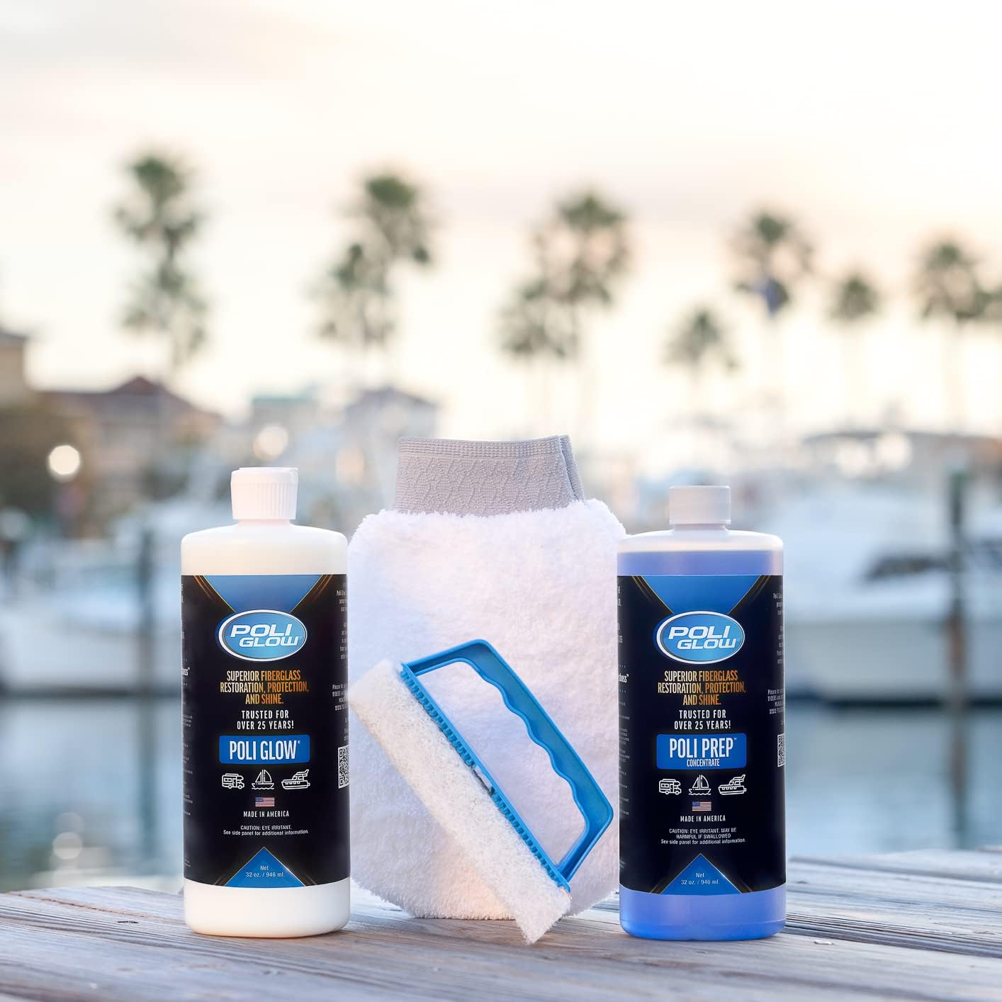 Poli Glow Basic Kit Fiberglass Restorer for Boats and RVs D199716