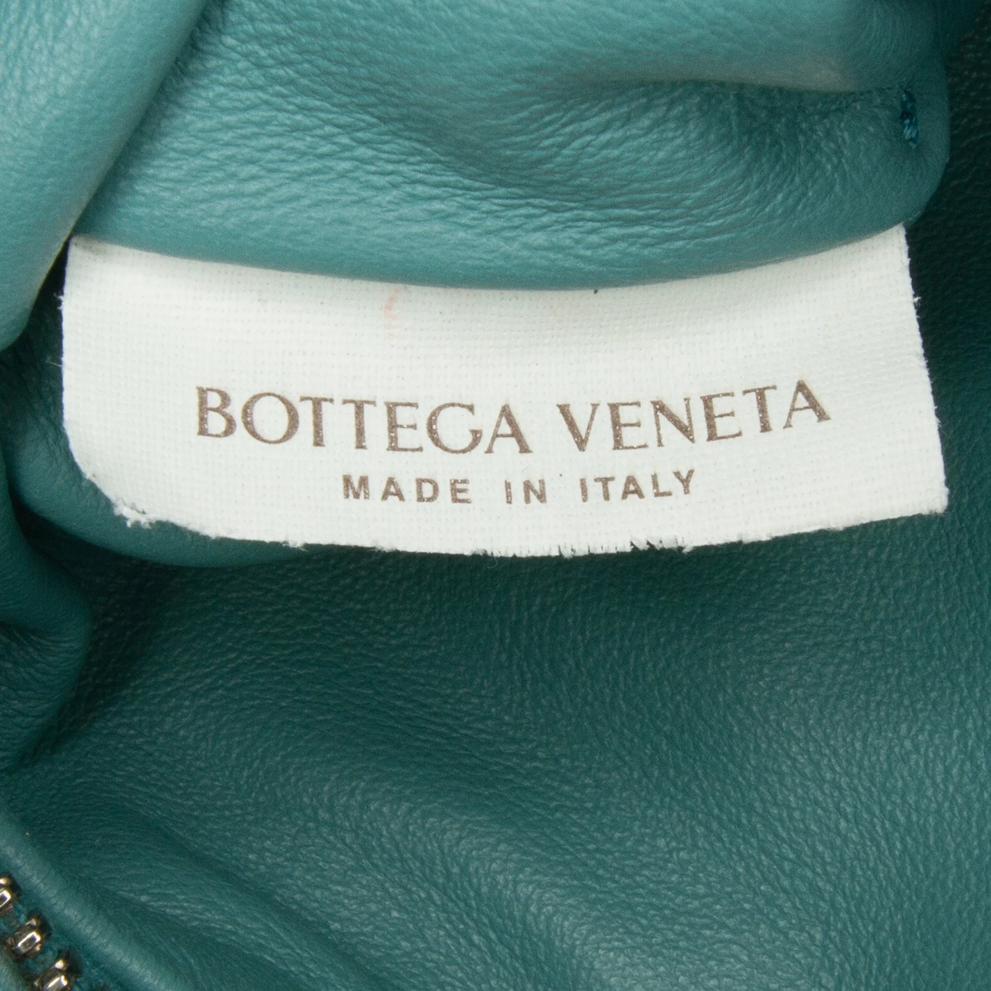 Bottega Veneta Mini Intrecciato Jodie Calf Leather Blue Handbag D874
