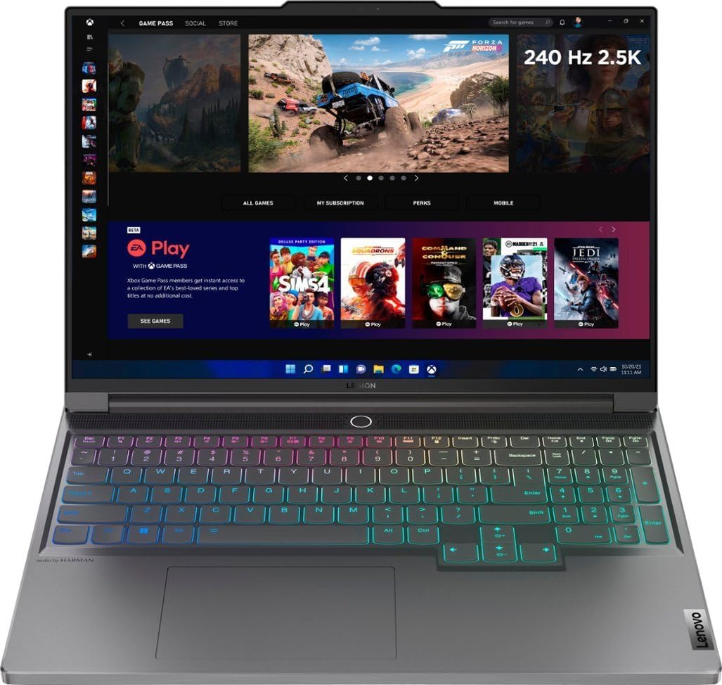 Lenovo Legion Slim 7i Gen 8 16" Gaming Laptop (2023 Model) - Intel Core i9-13900H 14C, NVIDIA GeForce RTX 4070, 16GB RAM, 1TB M.2 NVMe SSD, 16.0" IPS QHD+ 500 nits 240Hz, Windows 11 Home