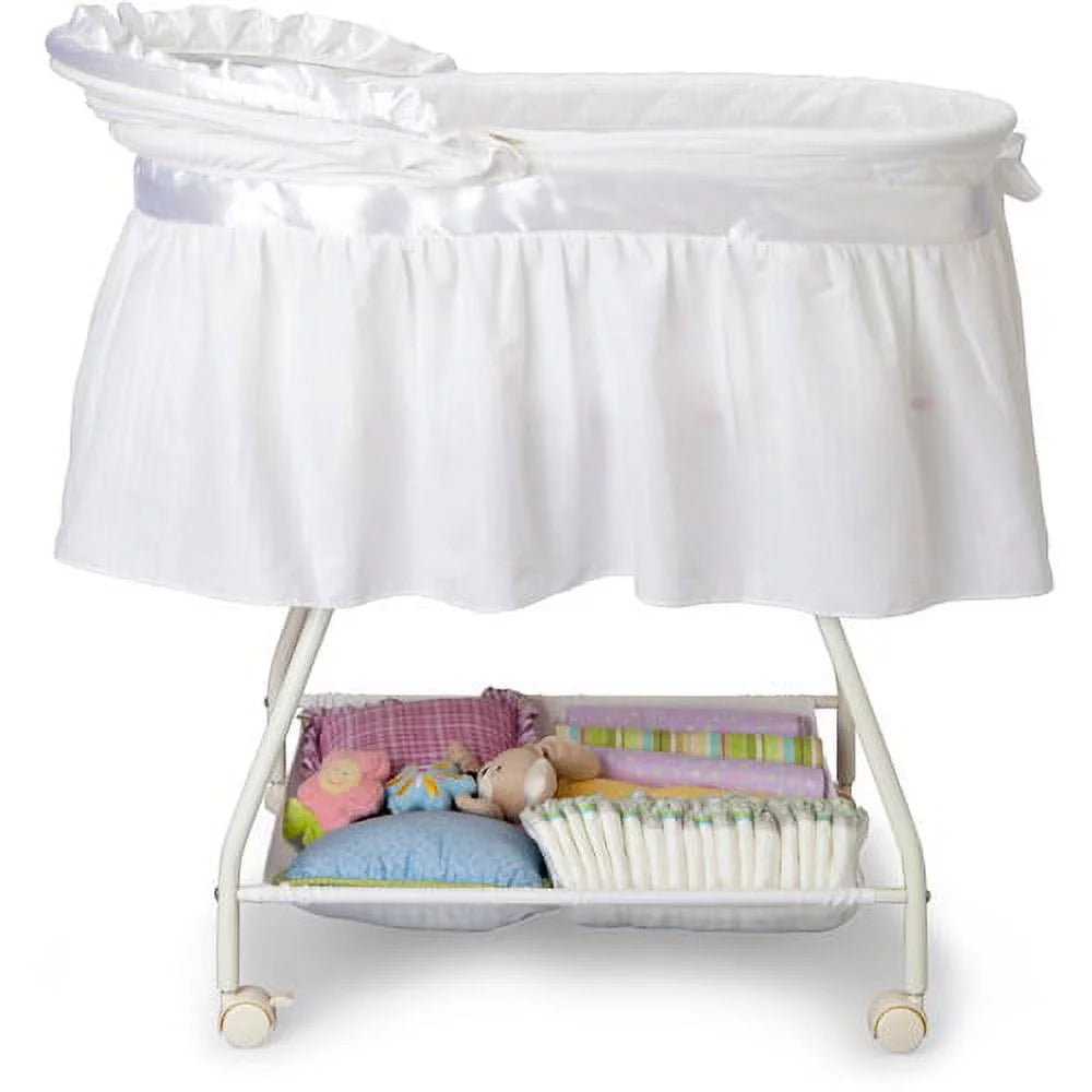 Delta Children Classic Sweet Beginnings Bassinet, White H767123