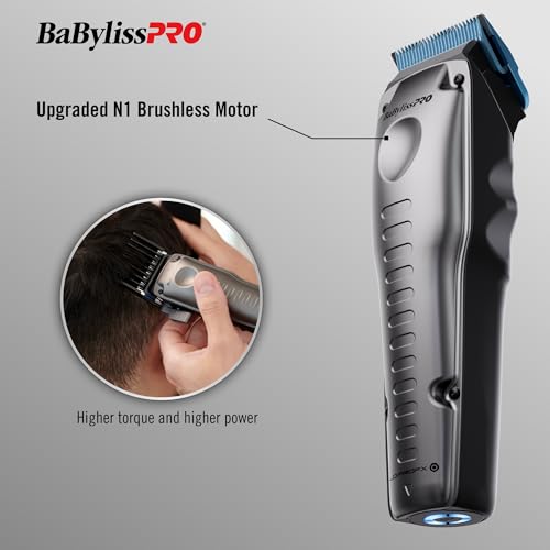 BaBylissPRO FXONE LO-PROFX Cordless Clippers and Trimmers with Interchangeable Battery J863299