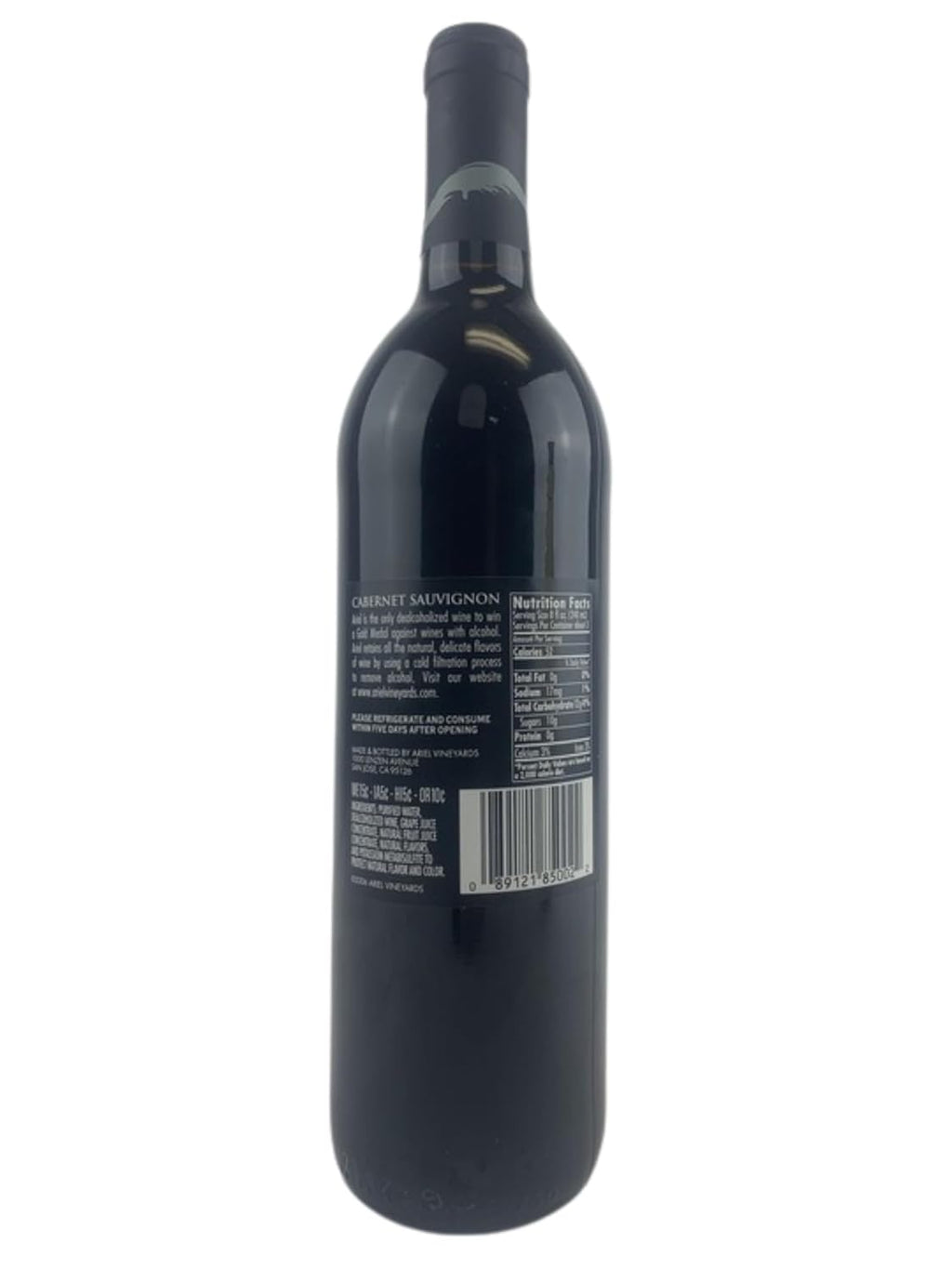 Ariel Cabernet Sauvignon 750ml 2 Pack Dealcoholized Red Wine U16061