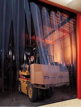 Clear PVC Strip Door Curtain Kit 36x80 in, 8 in Wide Strips I257