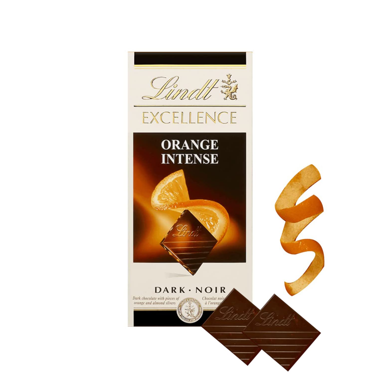 Lindt Excellence Orange Intense Dark with Almonds 100g R637