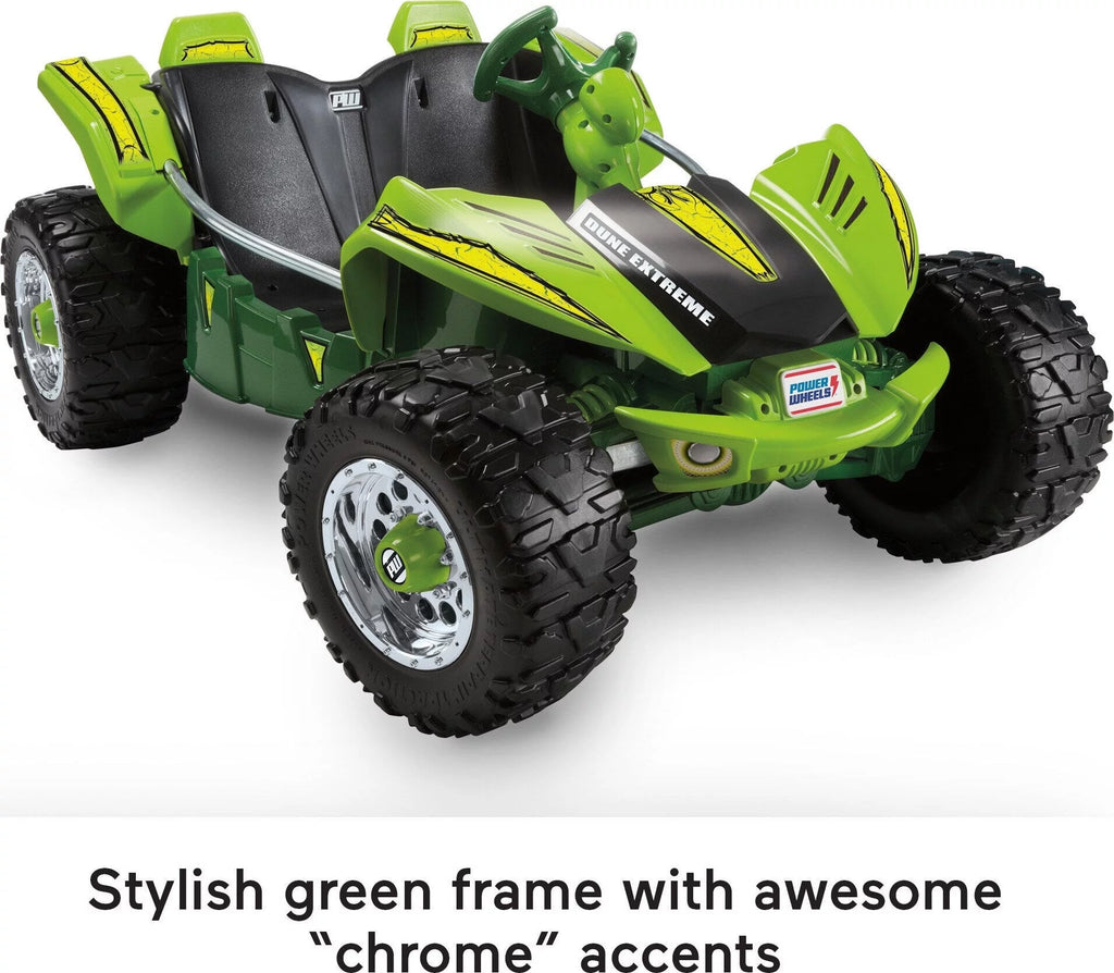 12V Power Wheels Dune Racer Extreme Ride-On Vehicle, Green Y5857