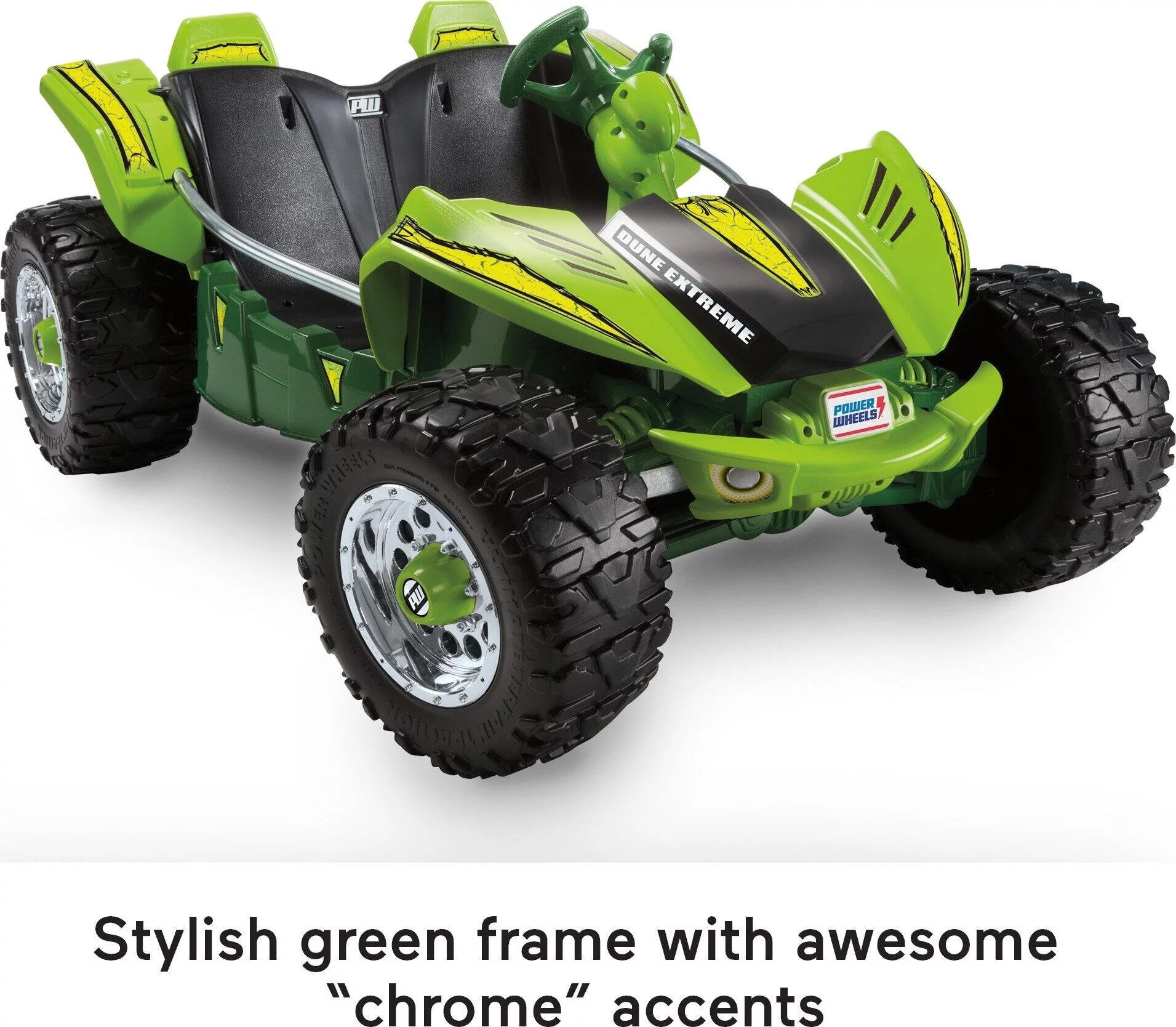 12V Power Wheels Dune Racer Extreme Ride-On Vehicle, Green Y5857