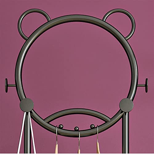 Coat Rack Stand for Coats Hats Scarves Clothes Handbags Black E5754