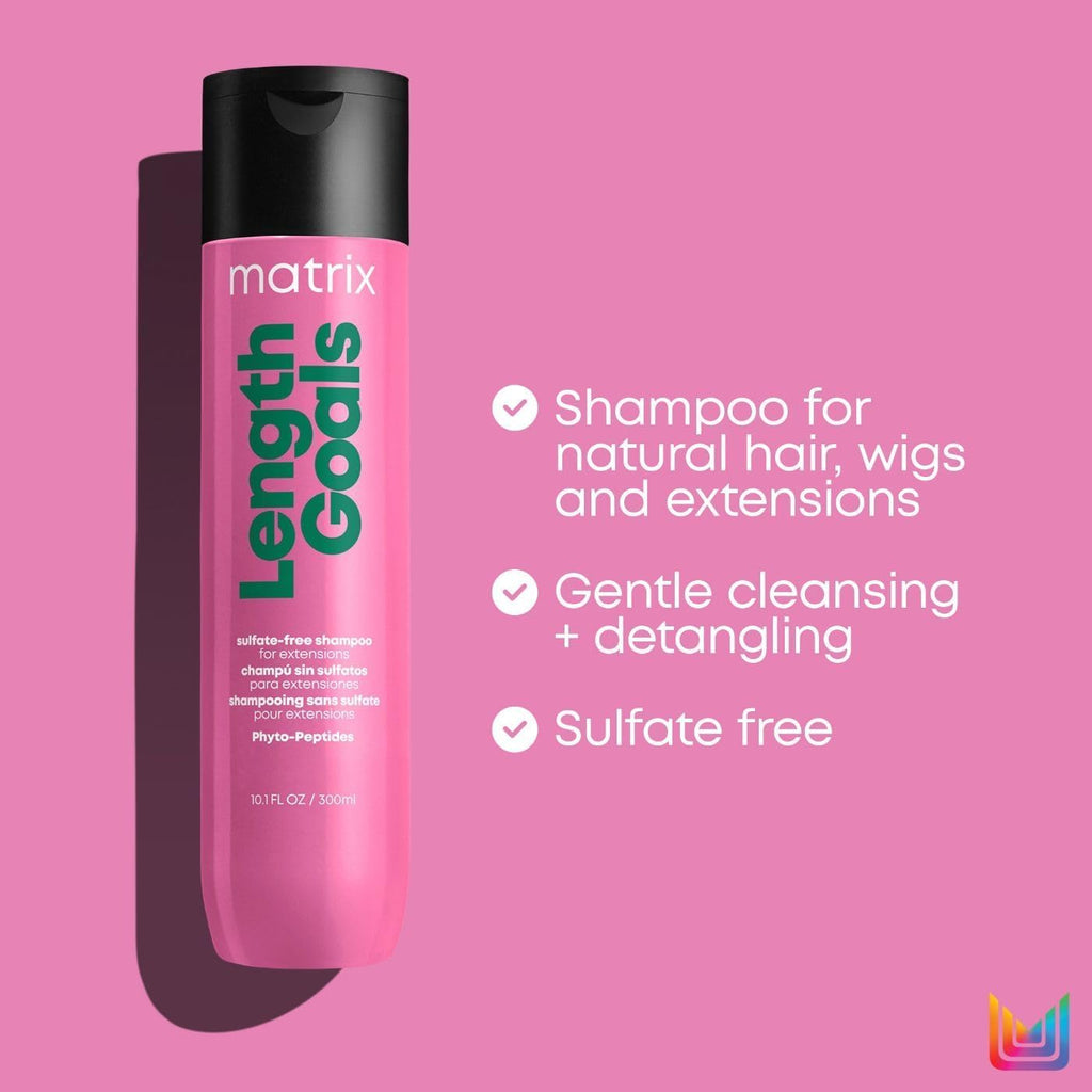 Matrix Length Goals Shampoo and Conditioner Set for Hair Extensions, Paraben Free, 10 Fl Oz D214796