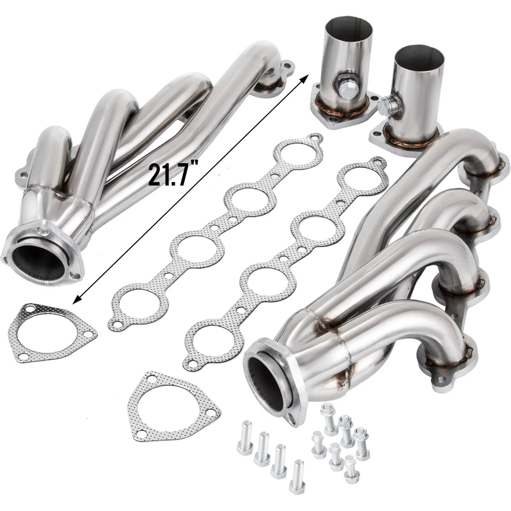VEVOR Exhaust Header Set 1 3/4" Stainless Steel for Chevy LS1 LS2 LS3 F58712