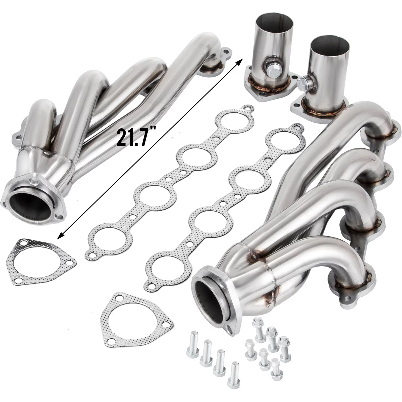 VEVOR Exhaust Header Set 1 3/4" Stainless Steel for Chevy LS1 LS2 LS3 F58712