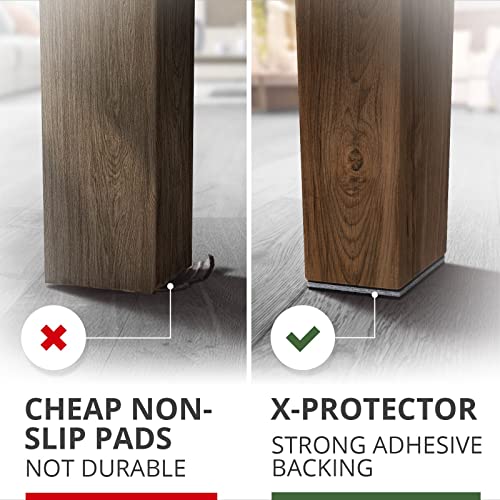 X-PROTECTOR Non Slip Furniture Pads 4 PCS 6" Self-Adhesive Rubber Feet Floor Protectors W494