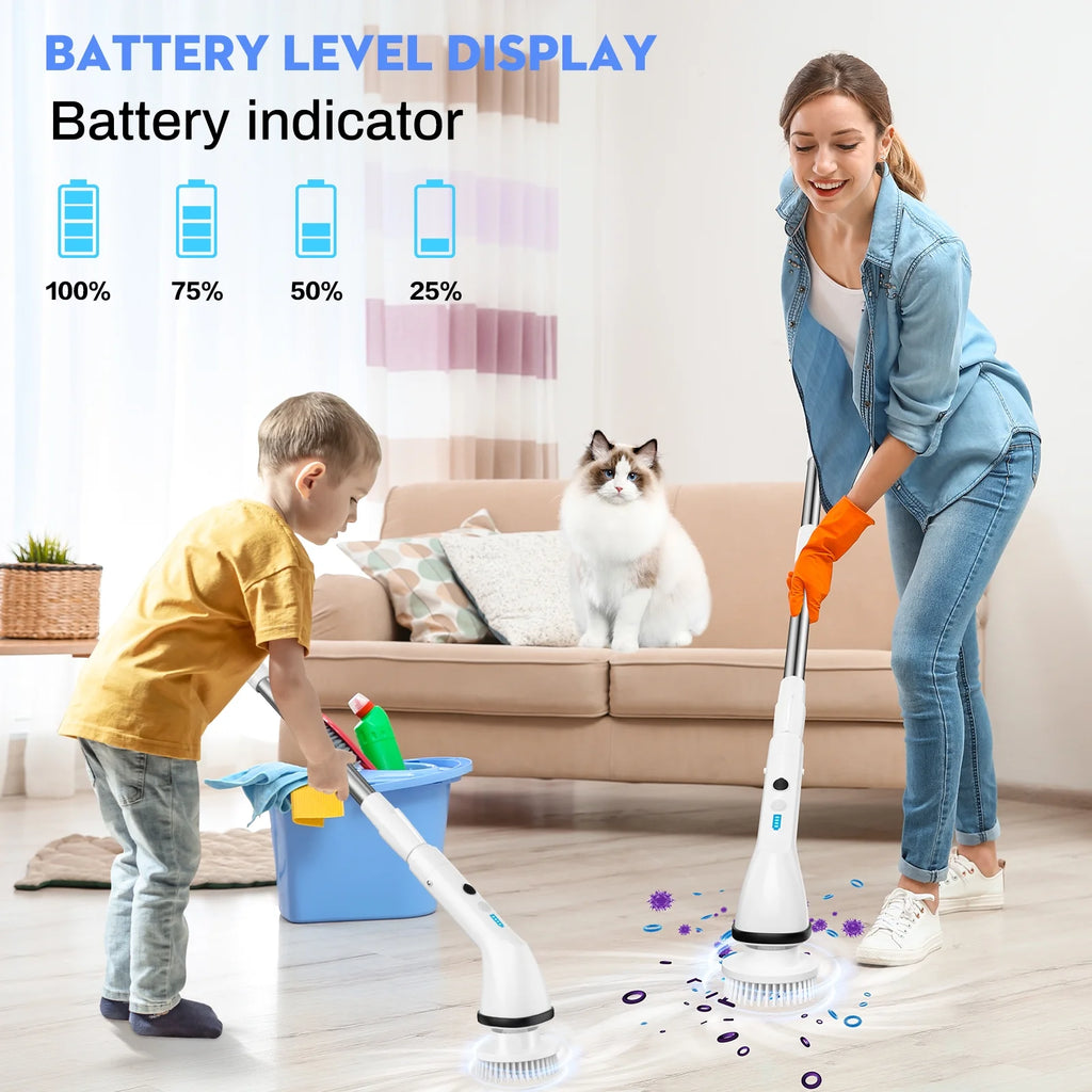 VAVSEA Electric Spin Scrubber Cleaning Brush for Bathroom, 51 inch R775