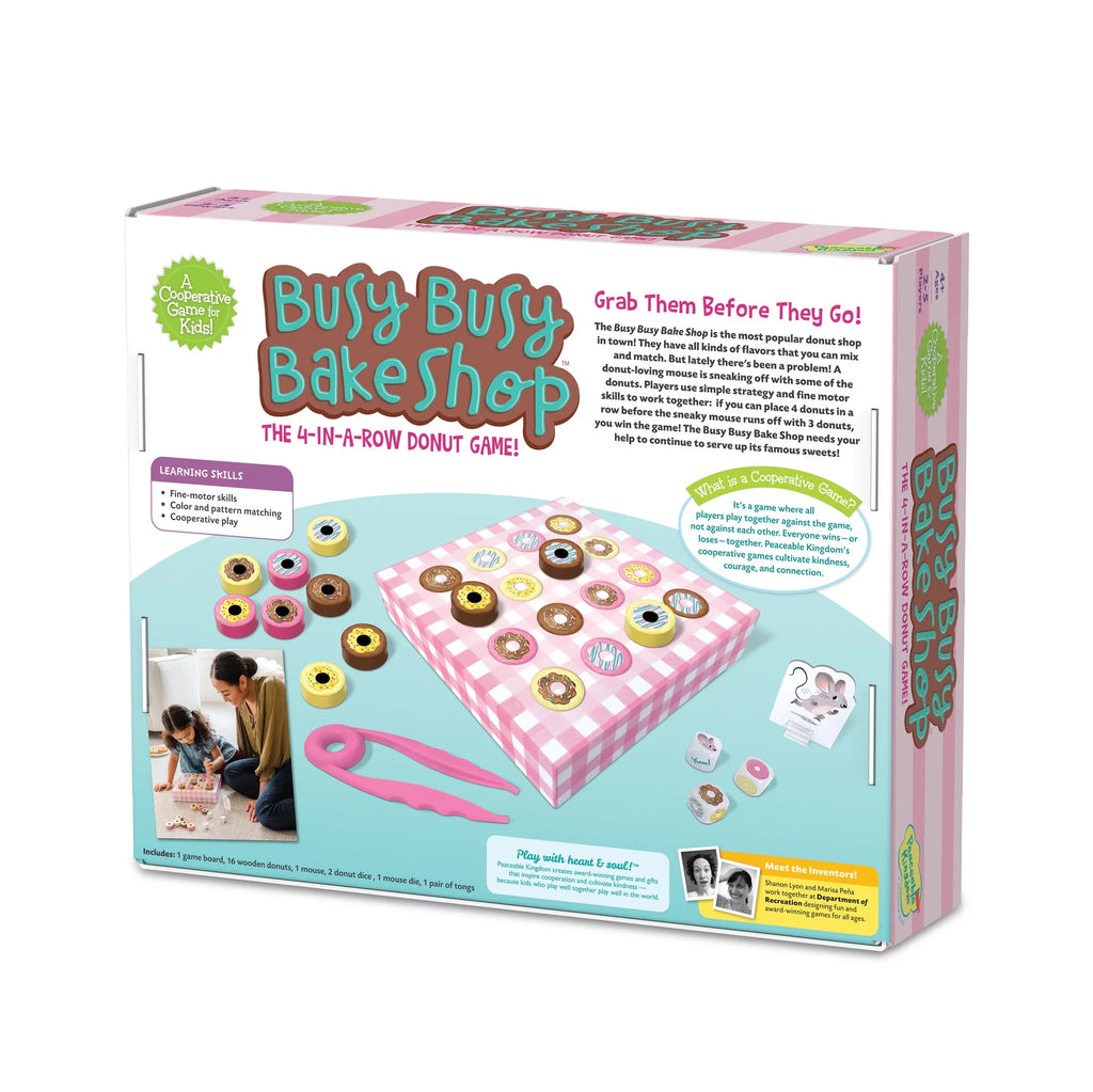 Peaceable Kingdom Busy Busy Bake Shop Cooperative Game for Kids, 2-5 Players, Ages 4+ P28185
