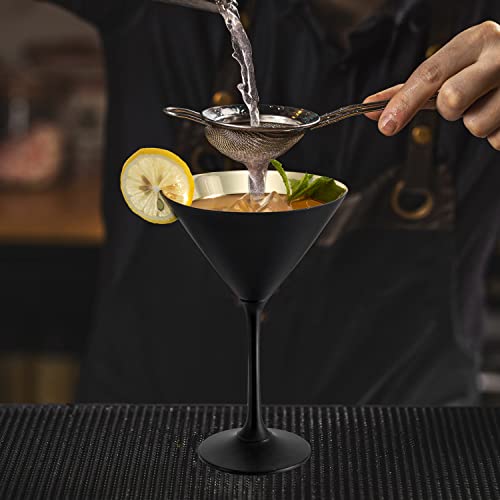 MyGift 8 oz Copper Tone Martini Glasses, Set of 2 X9381