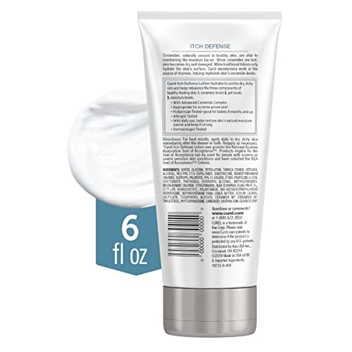 Curél Itch Defense Calming Body Lotion for Dry, Itchy Skin, 6 oz Y652