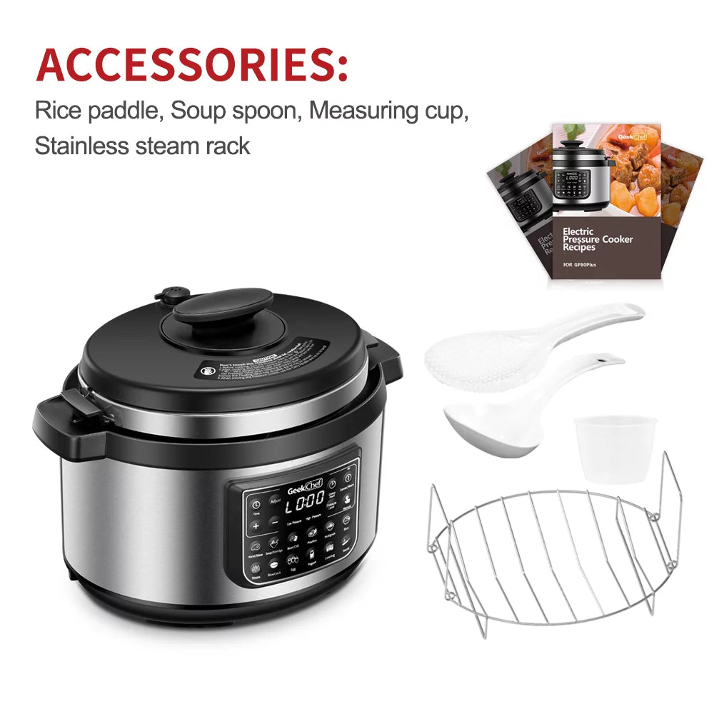 12-In-1 Electric Pressure Cooker, Stainless Steel P67684