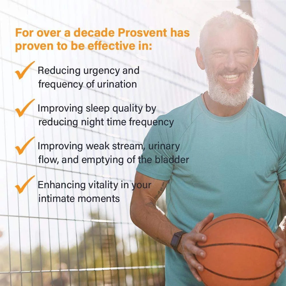 Prosvent Prostate Health Supplement for Men with Saw Palmetto, 1 Month Supply K20019