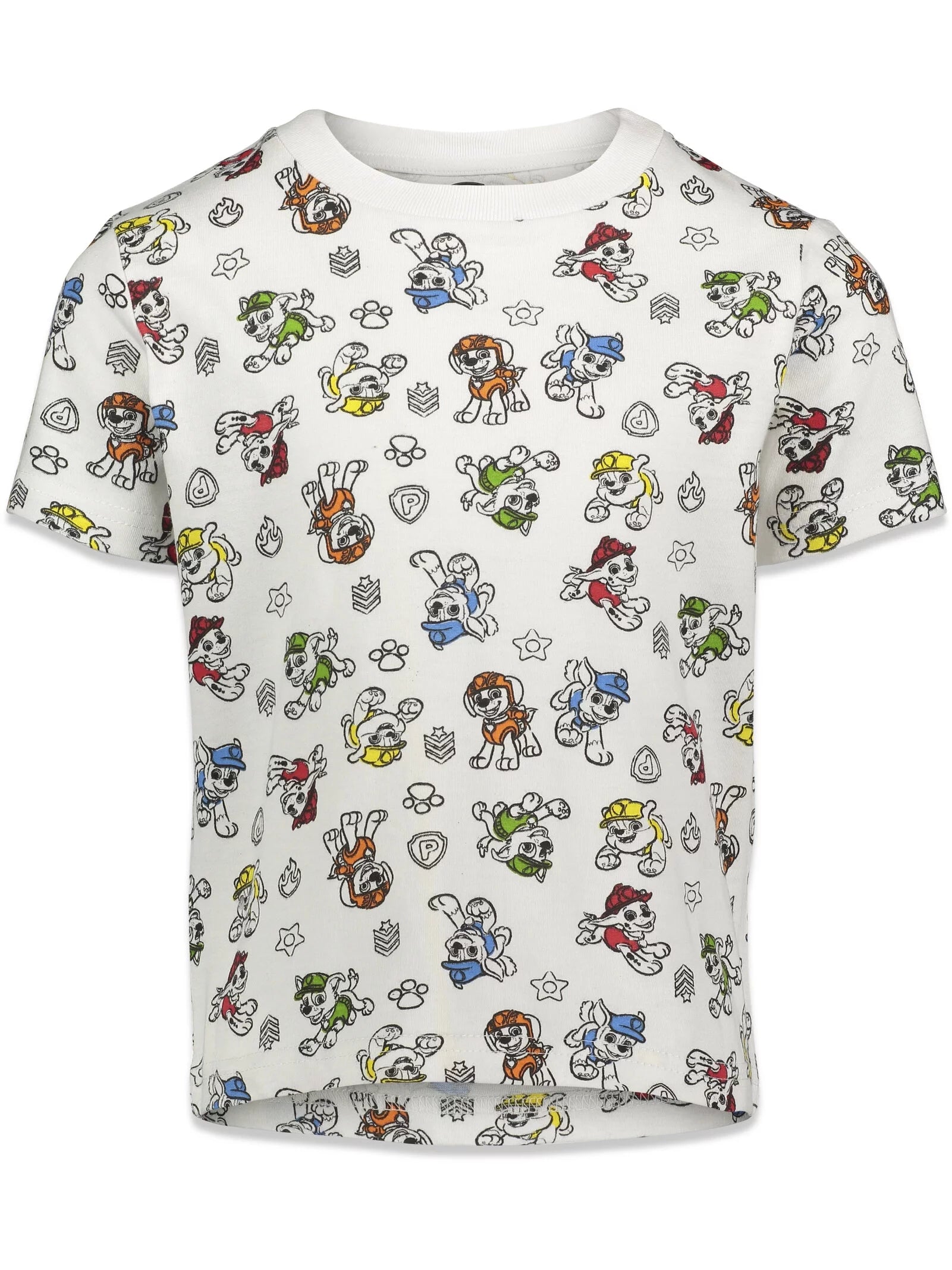 Paw Patrol Chase Marshall Rubble 4 Pack T-Shirts Toddler to Big Kid D576968