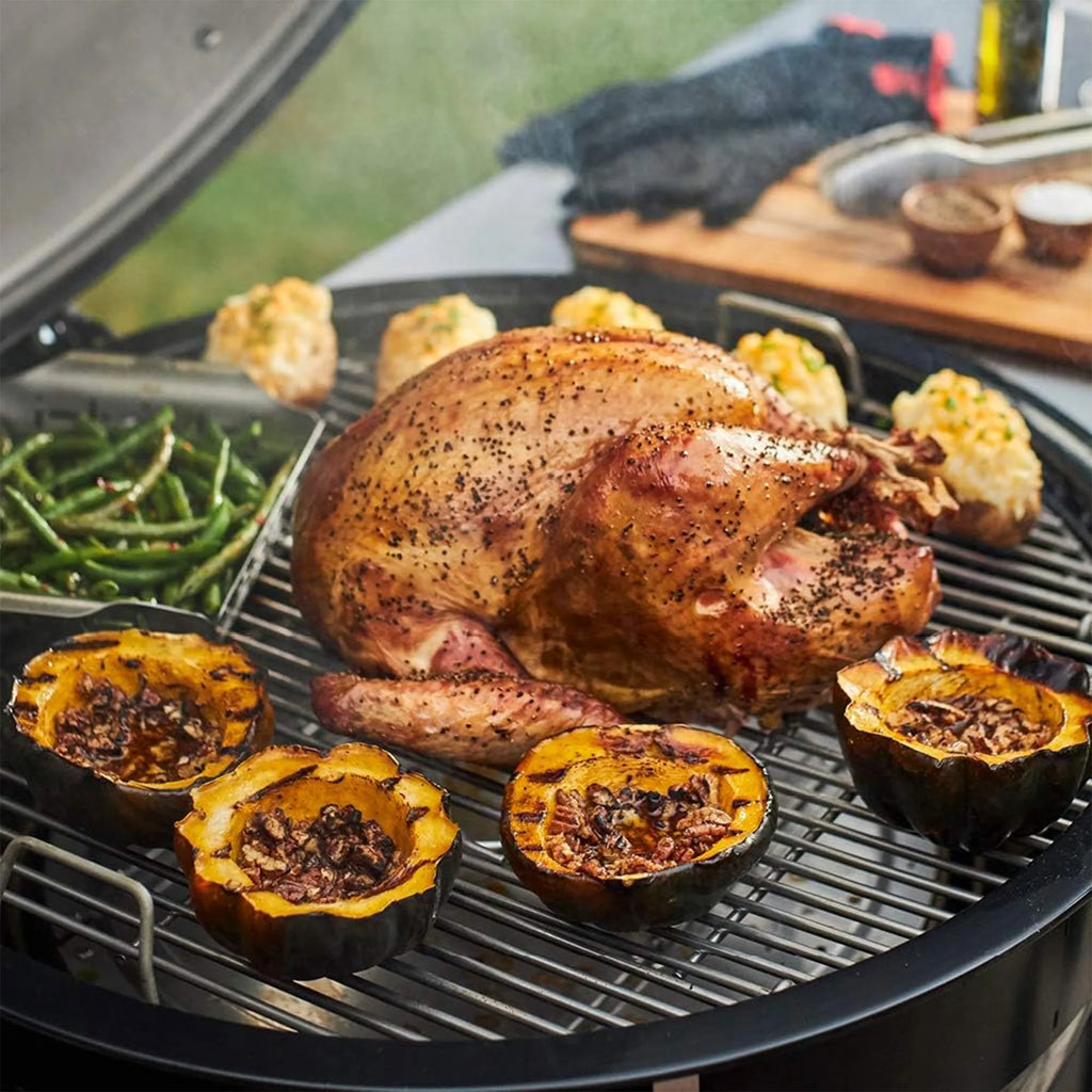 Weber Summit Kamado E6 Charcoal Grill with Stainless Steel Lid, Black E91220