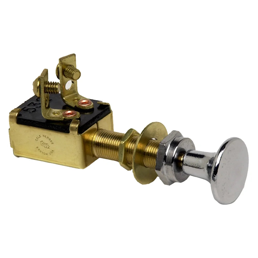 Littelfuse M628BP - Cole Hersee Marine Push-Pull Switches Series 10A Grade Brass Housing Push-Pull Switch
