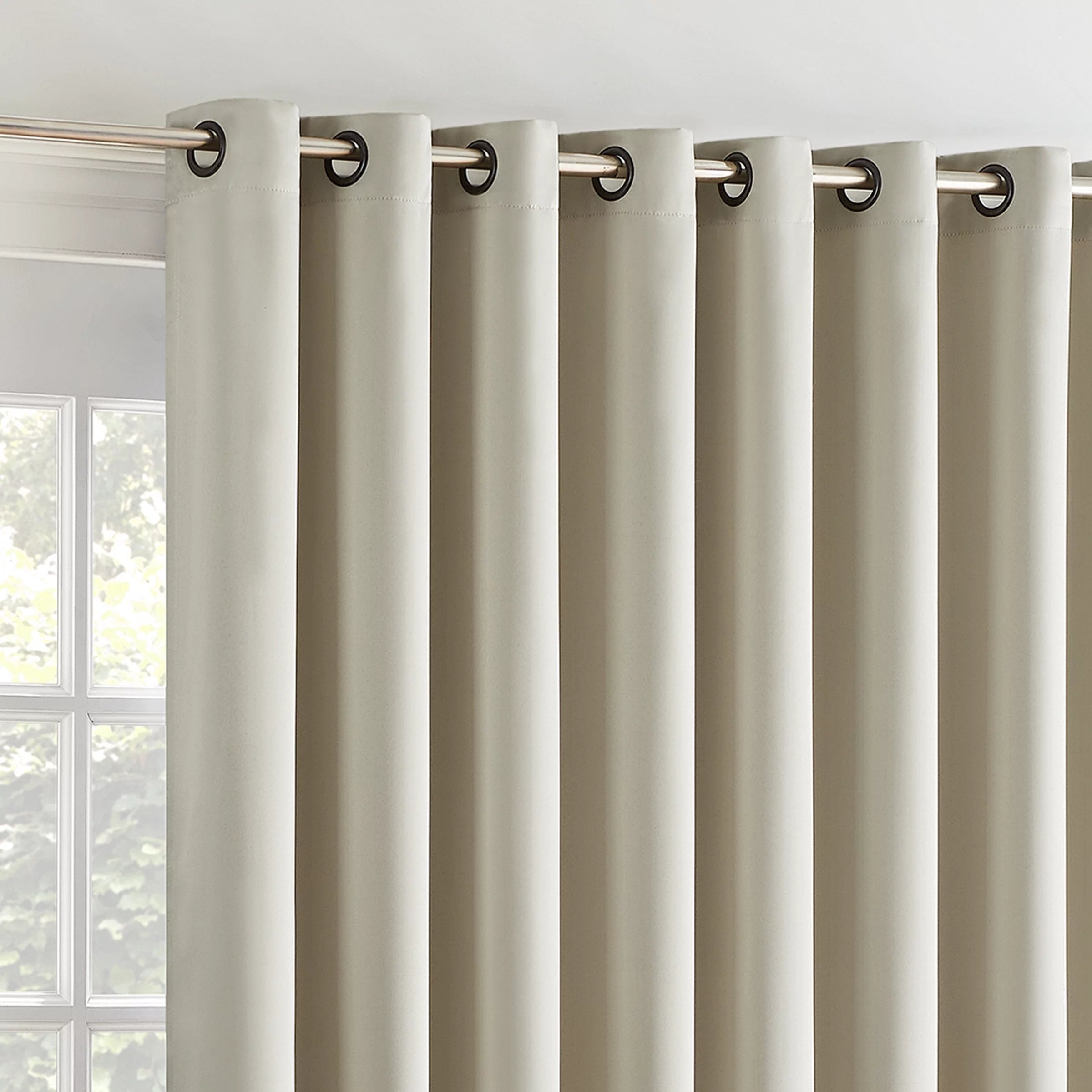 Thermal Blackout Patio Door Curtain Panel, Stone G855
