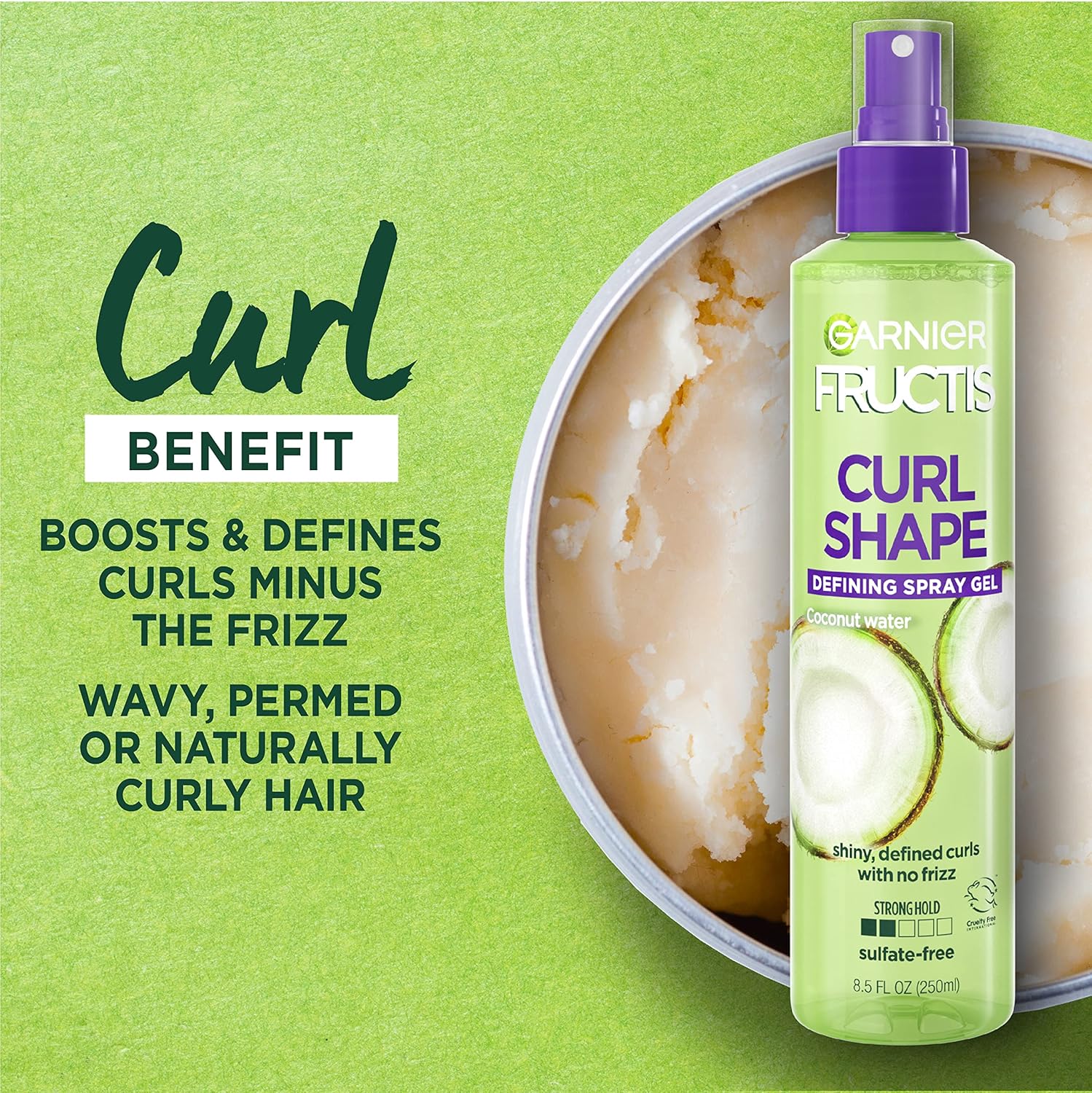 Garnier Fructis Style Curl Shape Defining Spray Gel, 8.5 Fl Oz B88781