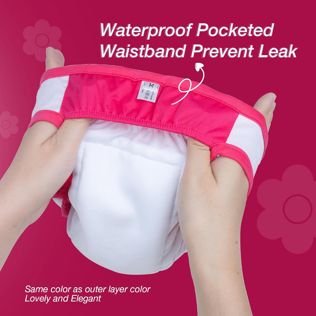 Pet Soft Washable Female Dog Diapers (3 Pack) - Classy, S B5789