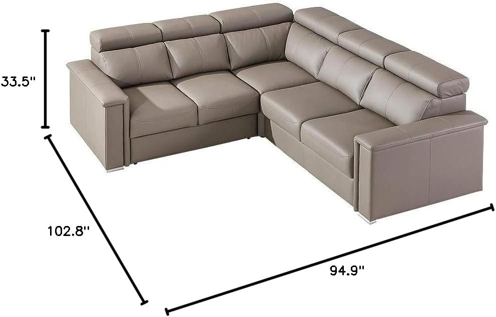 ROPIK Sectional Sleeper Sofa Left Corner K7155